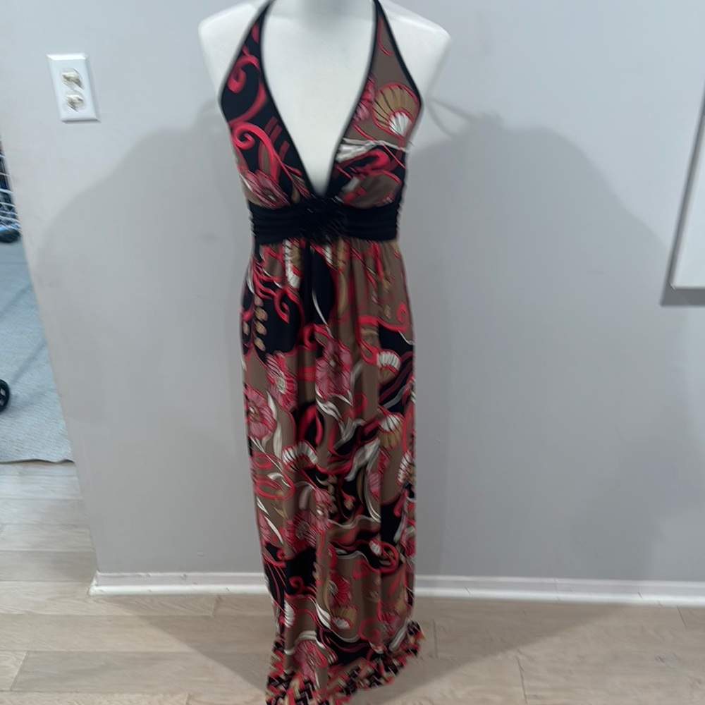 🛑CLEARANCE 🛑 Floral Halter Maxi Dress